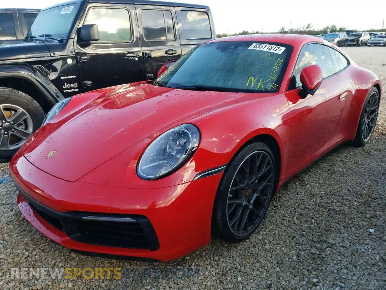 2 fotografías del automóvil dañado WP0AA2A95MS205253 PORSCHE 911 2021