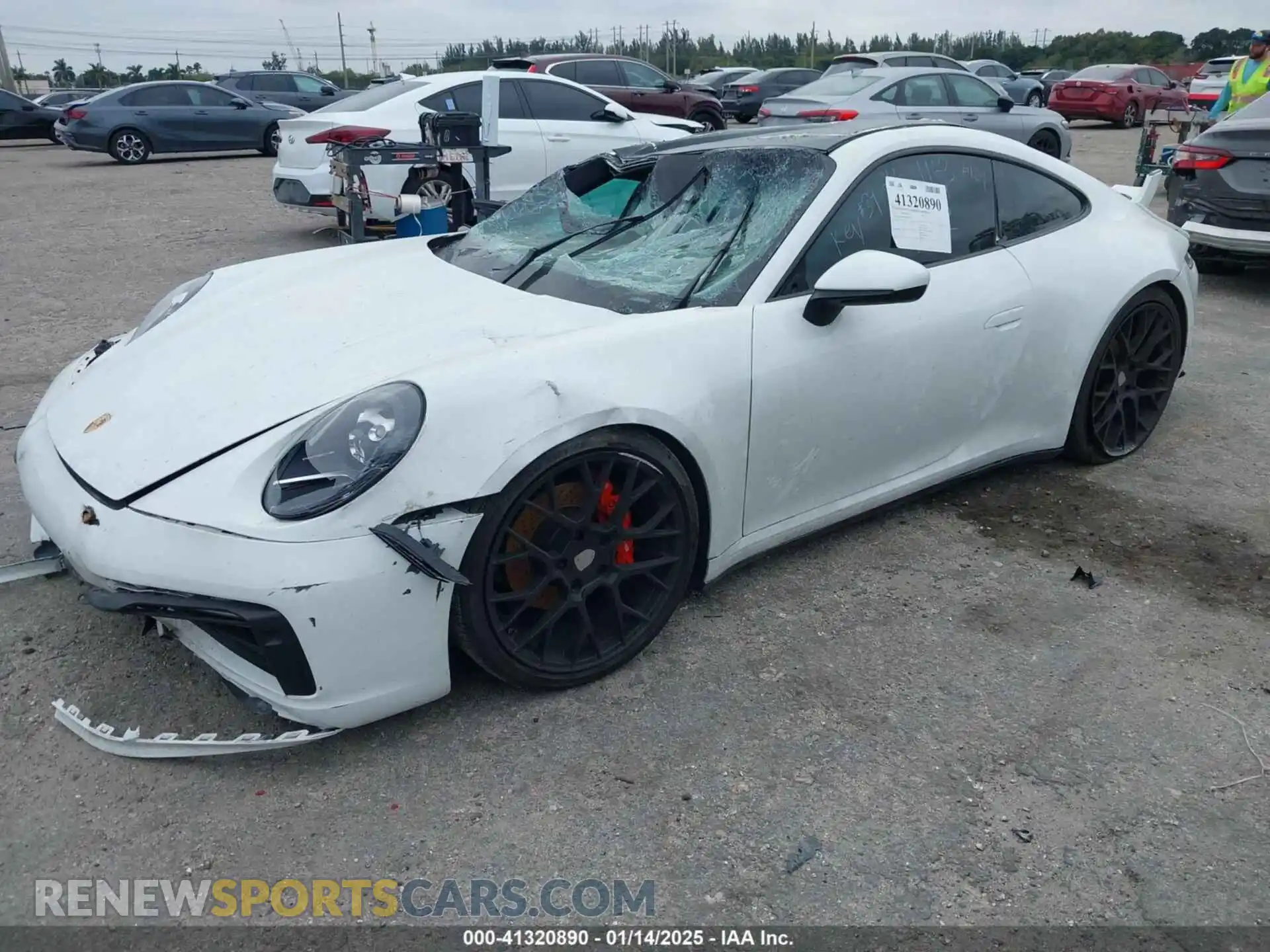 2 Photograph of a damaged car WP0AA2A95MS206533 PORSCHE 911 2021