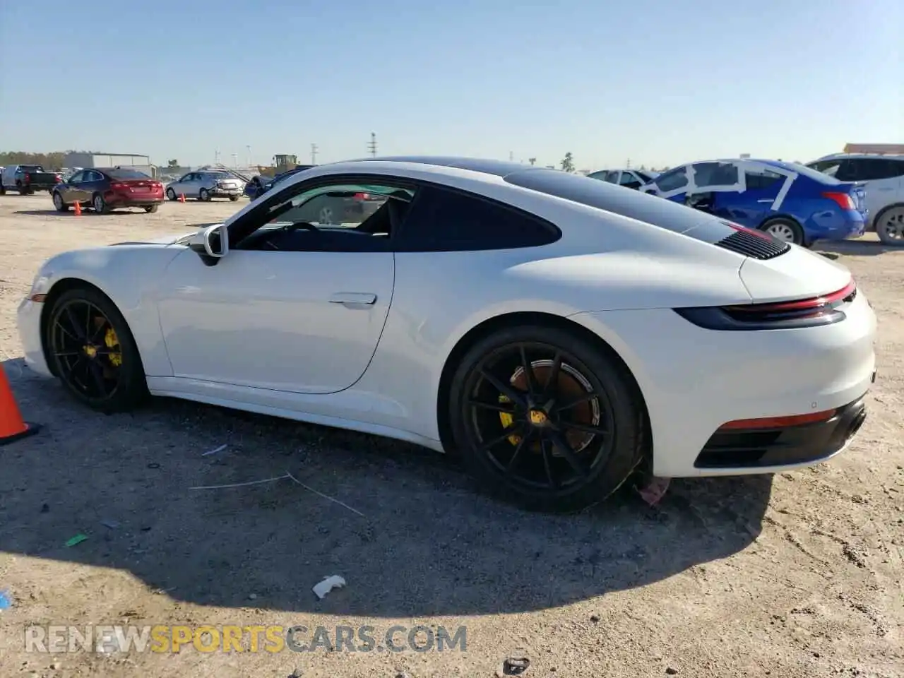 2 fotografías del automóvil dañado WP0AA2A9XMS205314 PORSCHE 911 2021
