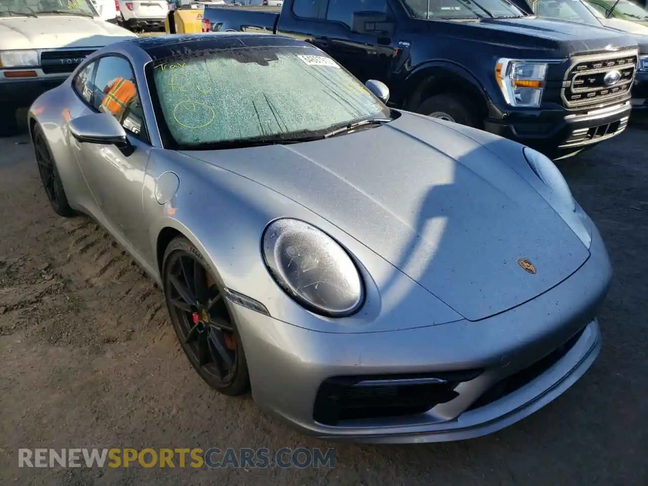 1 fotografías del automóvil dañado WP0AB2A92MS221438 PORSCHE 911 2021