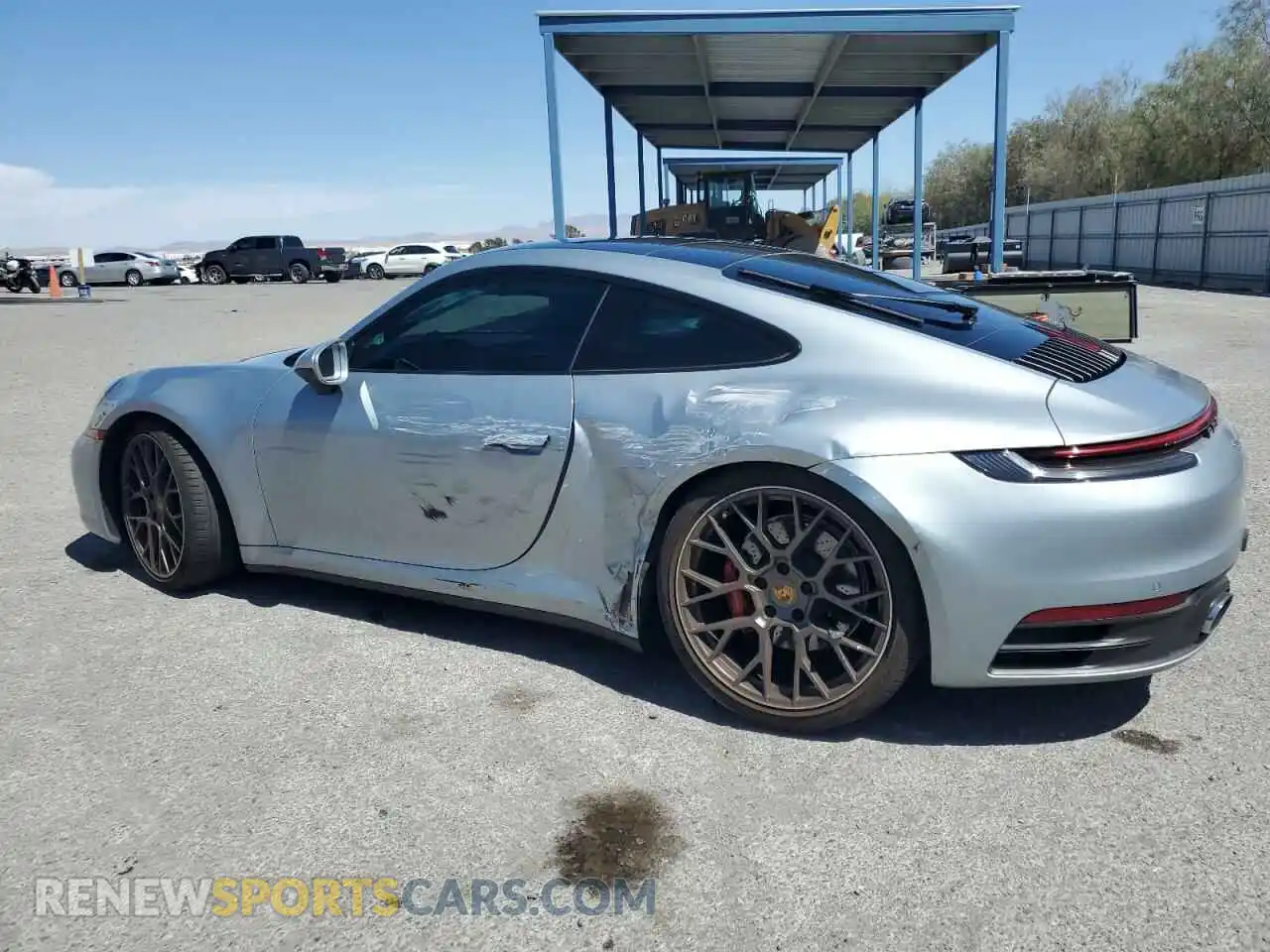 2 fotografías del automóvil dañado WP0AB2A96MS221121 PORSCHE 911 2021