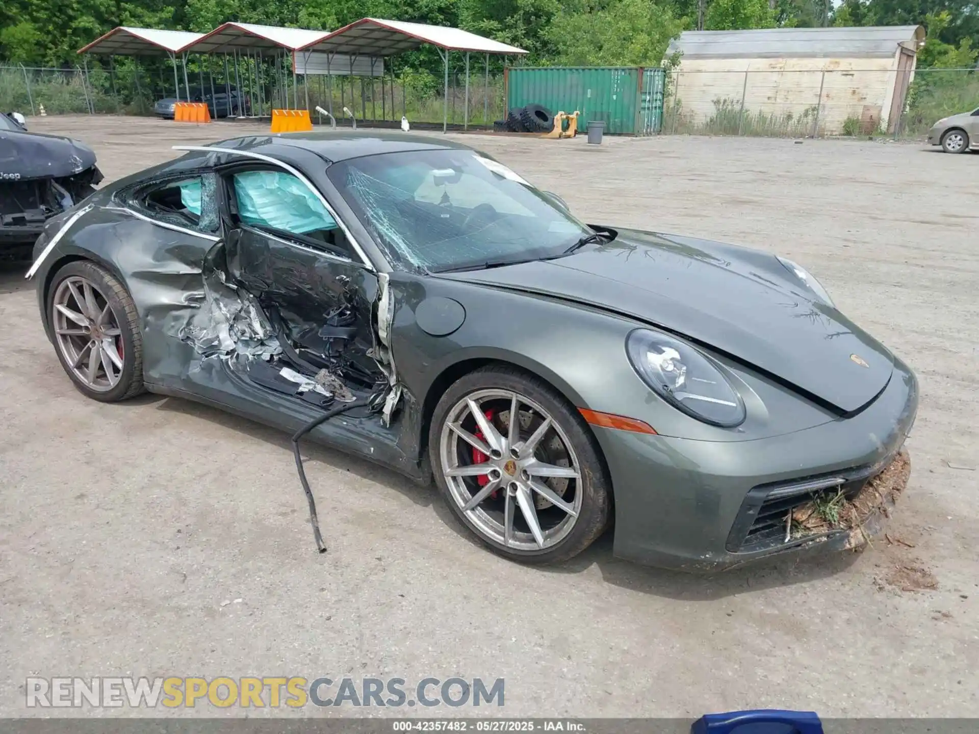 1 Photograph of a damaged car WP0AB2A97MS221855 PORSCHE 911 2021