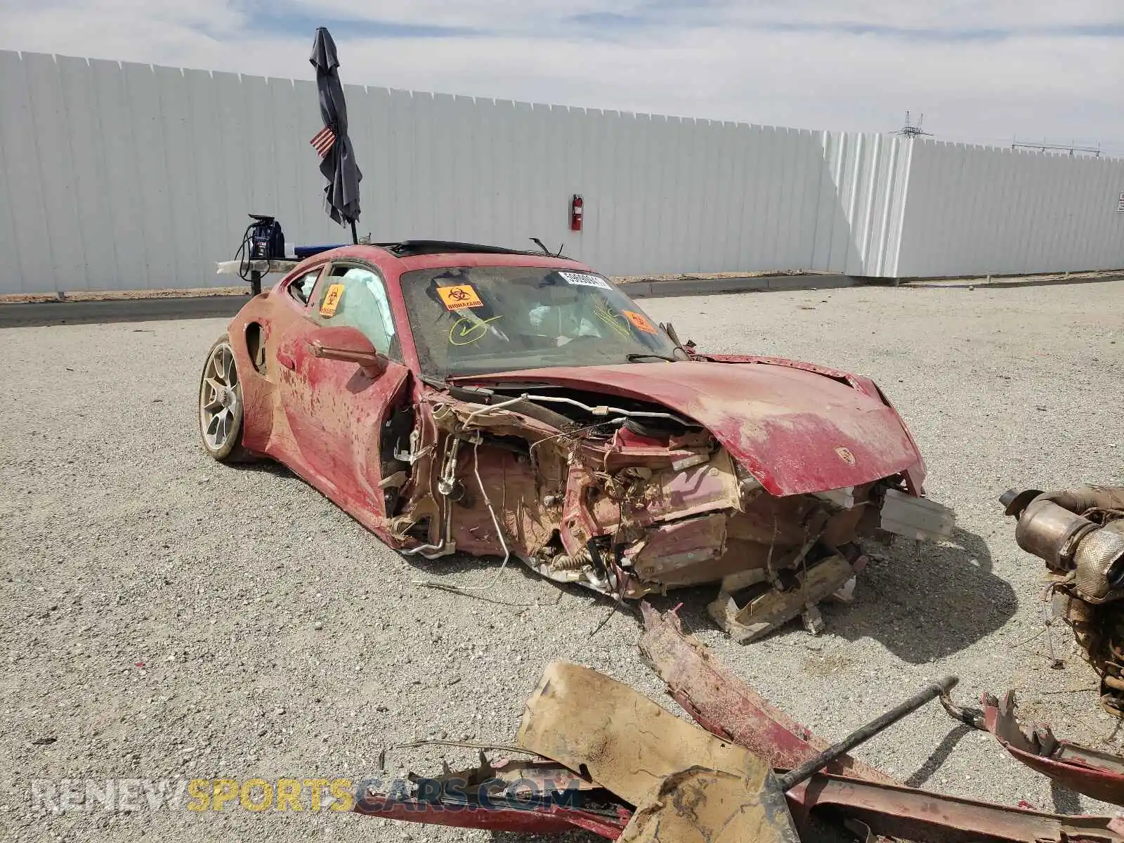 1 Photograph of a damaged car WP0AD2A95MS257361 PORSCHE 911 2021