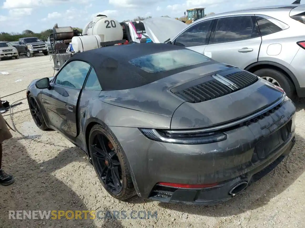 2 Photograph of a damaged car WP0CB2A97PS247692 PORSCHE 911 2023