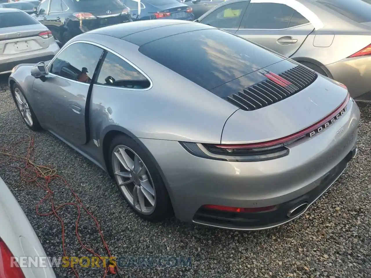 2 Photograph of a damaged car WP0AA2A97RS207304 PORSCHE 911 2024