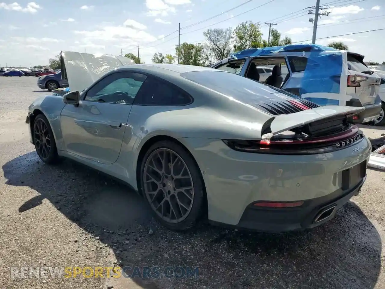 2 Photograph of a damaged car WP0AA2A92SS206535 PORSCHE 911 2025