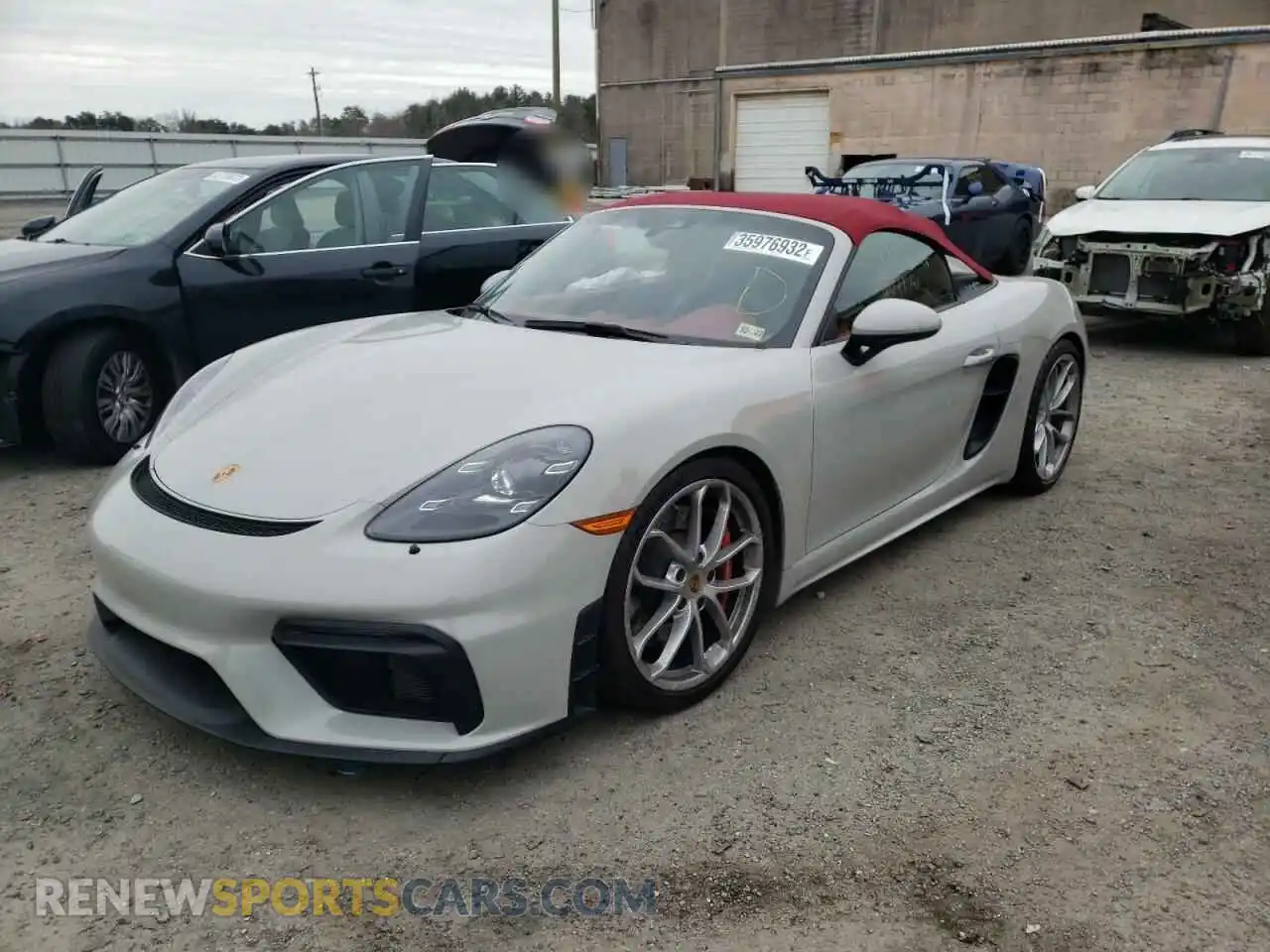 2 Photograph of a damaged car WP0CC2A84MS240215 PORSCHE BOXSTER 2021
