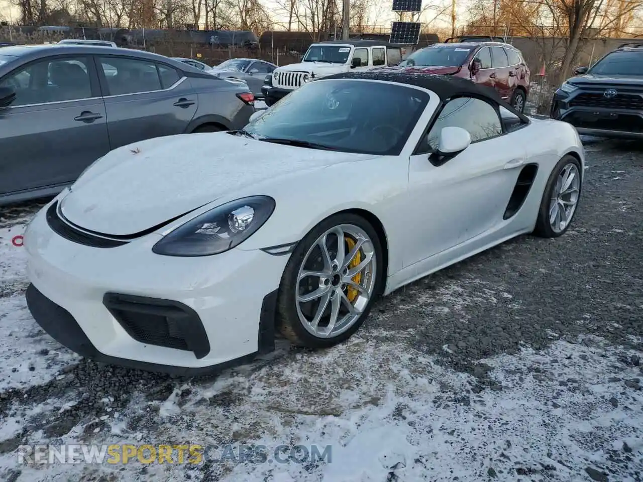 1 Photograph of a damaged car WP0CC2A87MS240256 PORSCHE BOXSTER 2021