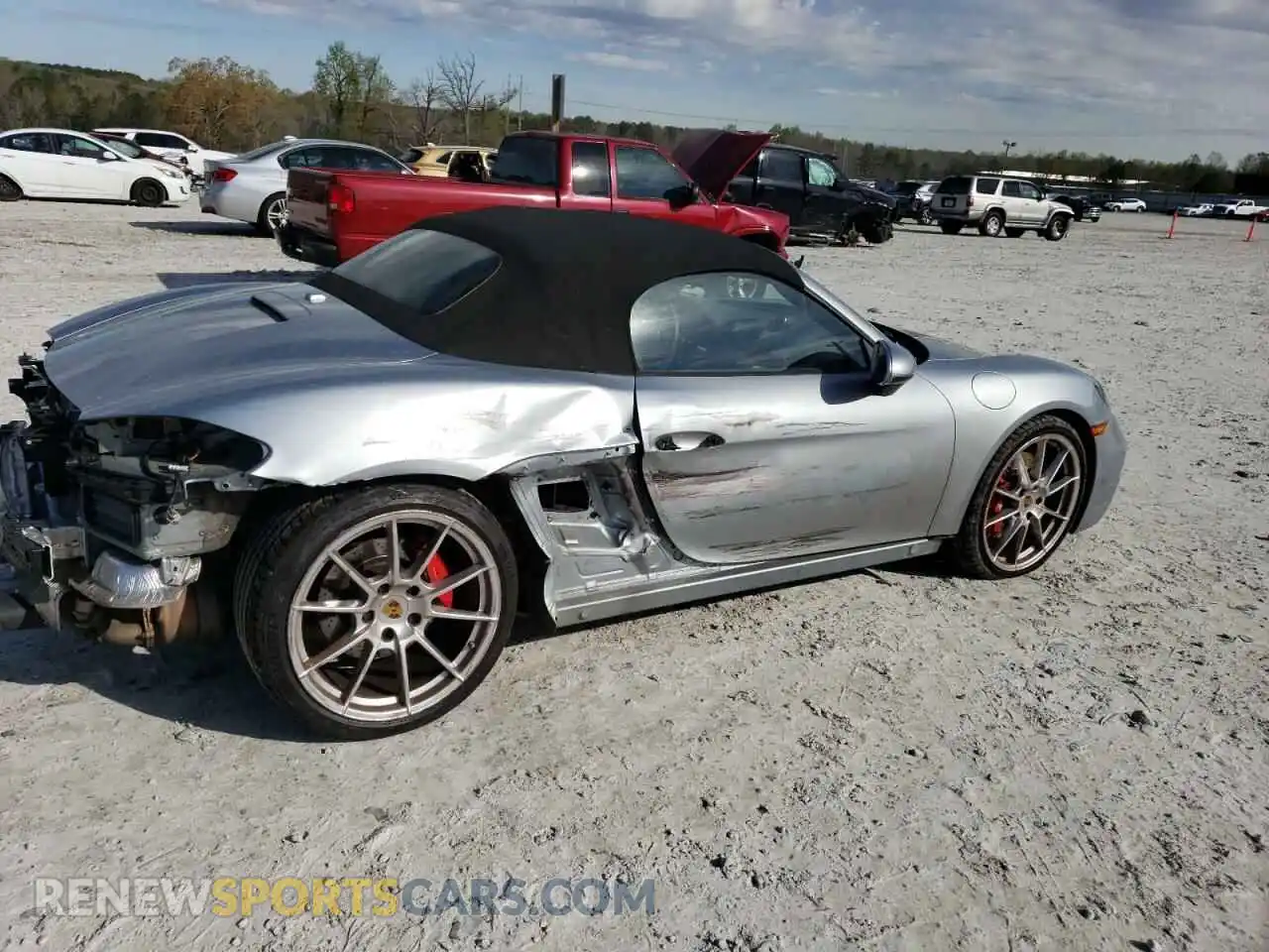 3 Photograph of a damaged car WP0CD2A81MS232487 PORSCHE BOXSTER 2021