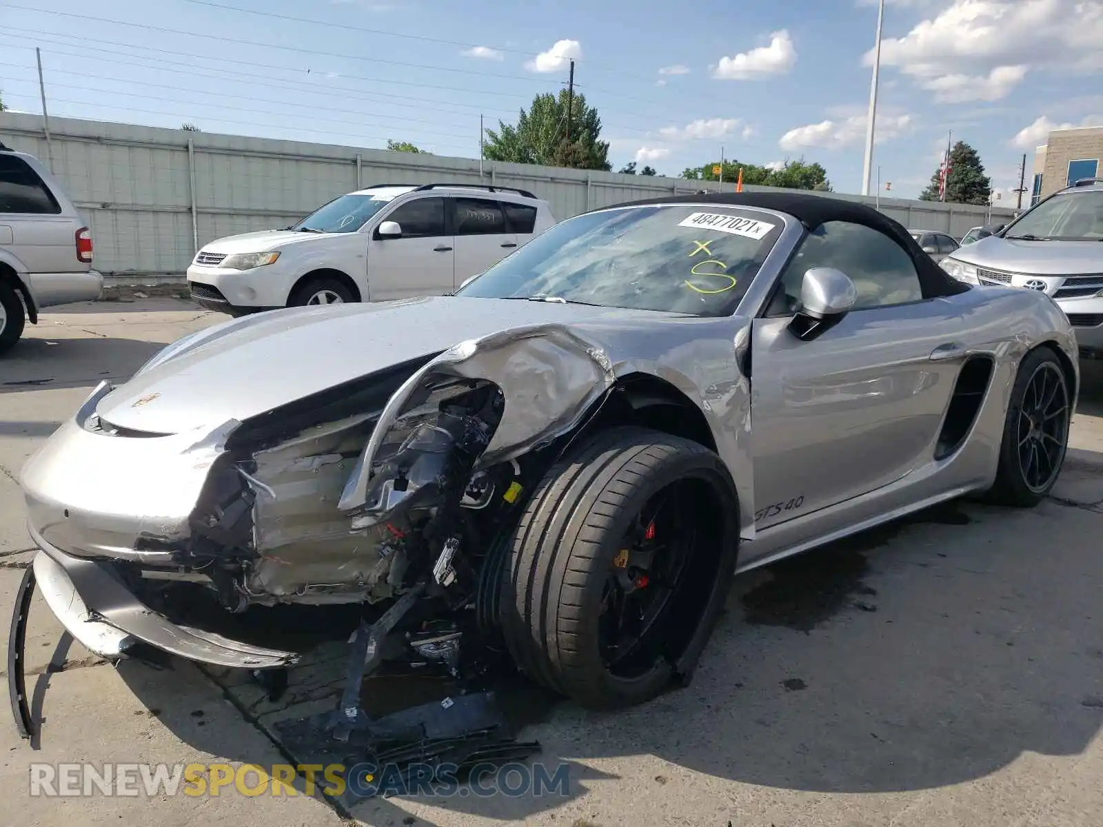 2 Photograph of a damaged car WP0CD2A8XMS232326 PORSCHE BOXSTER 2021