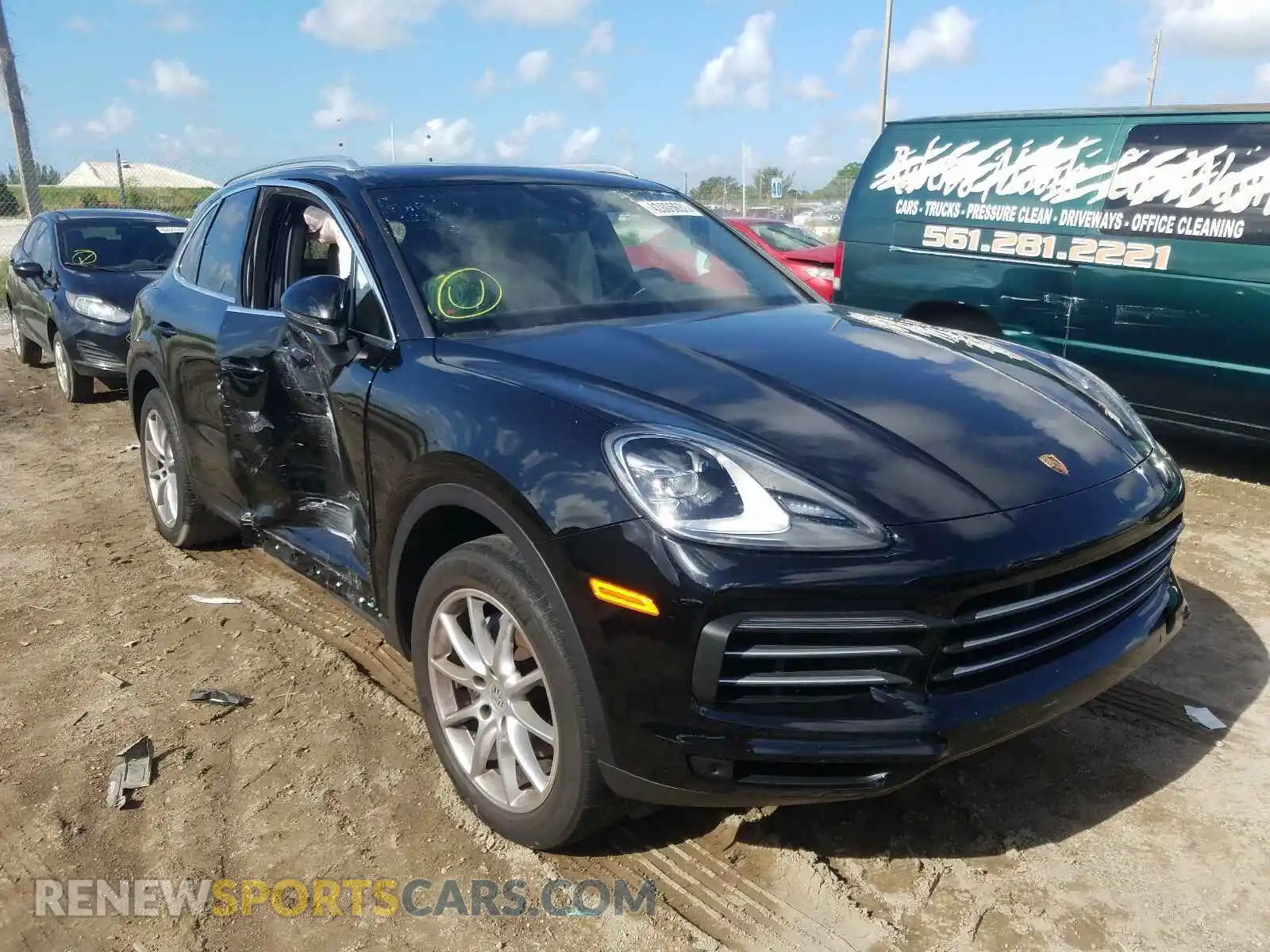 1 Photograph of a damaged car WP1AA2AYXKDA05301 PORSCHE CAYENNE 2019