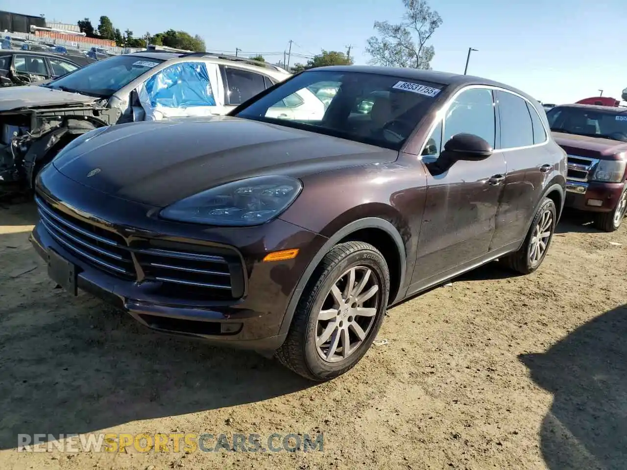 1 Photograph of a damaged car WP1AB2AY0KDA60854 PORSCHE CAYENNE 2019