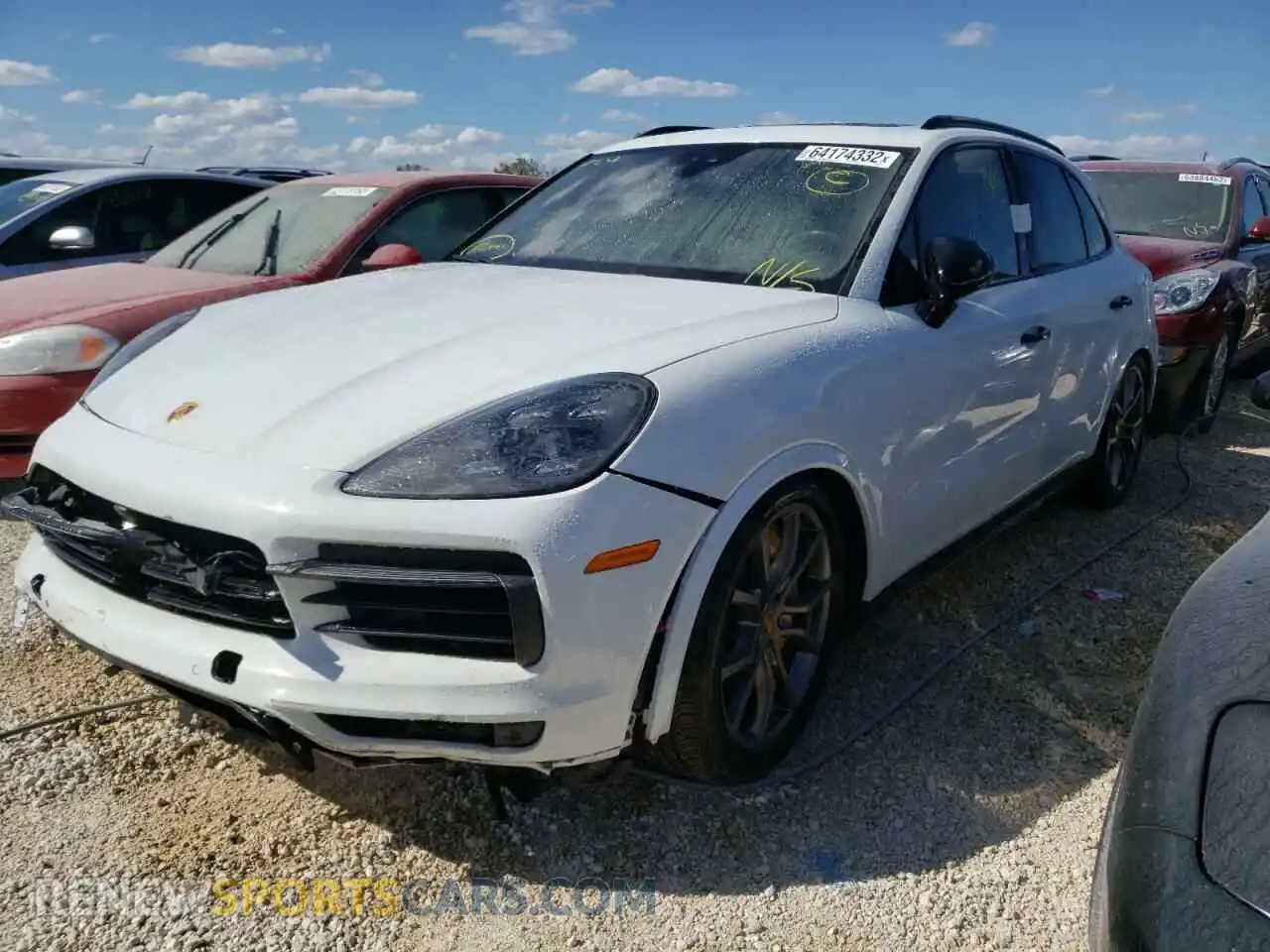 2 Photograph of a damaged car WP1AB2AY5KDA61031 PORSCHE CAYENNE 2019
