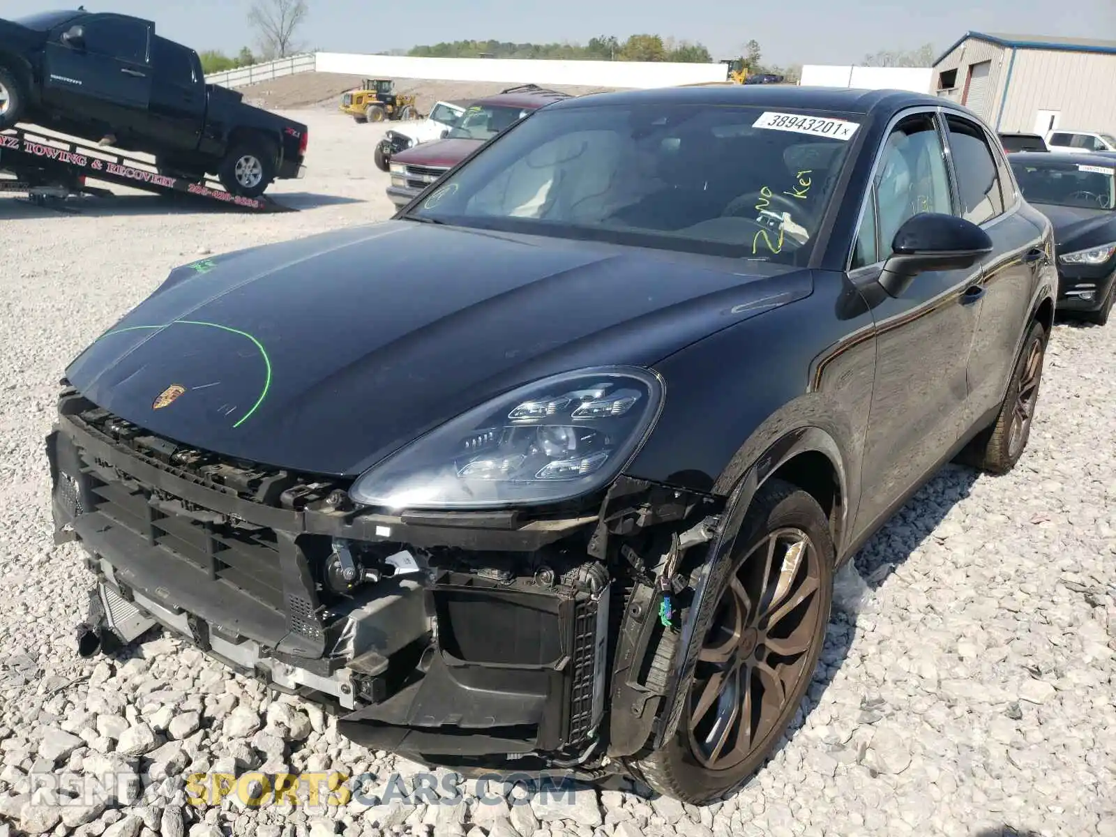 2 fotografías del automóvil dañado WP1AB2AY6KDA62253 PORSCHE CAYENNE 2019