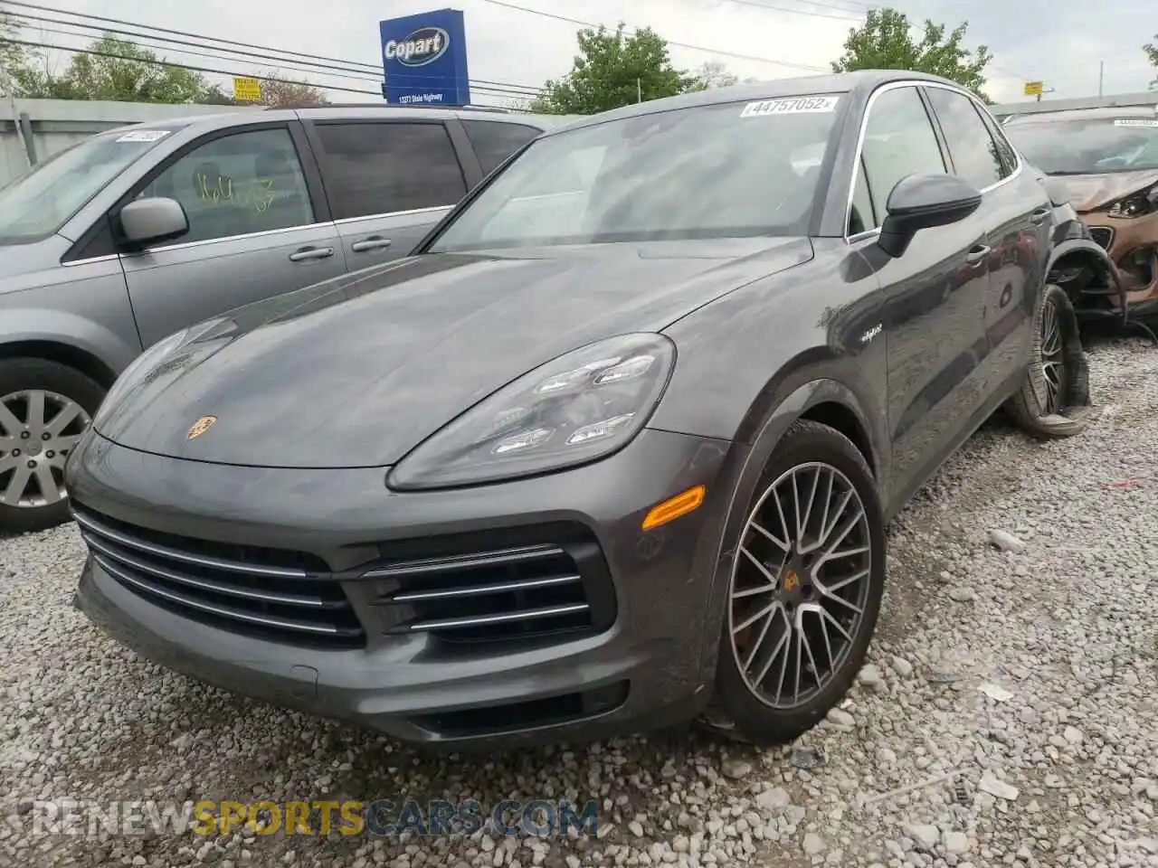 2 Photograph of a damaged car WP1AE2AY6KDA51454 PORSCHE CAYENNE 2019