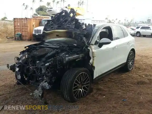 2 Photograph of a damaged car WP1AE2AY7KDA51074 PORSCHE CAYENNE 2019