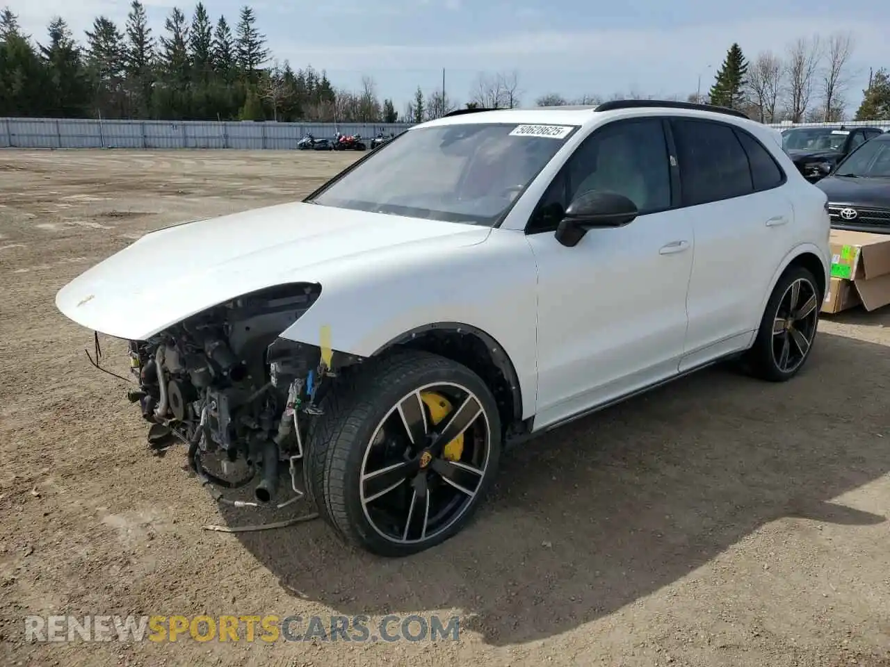 1 Photograph of a damaged car WP1AF2AYXKDA80646 PORSCHE CAYENNE 2019
