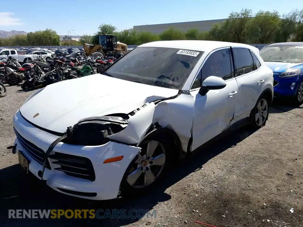2 Photograph of a damaged car WP1AA2AY0LDA01002 PORSCHE CAYENNE 2020