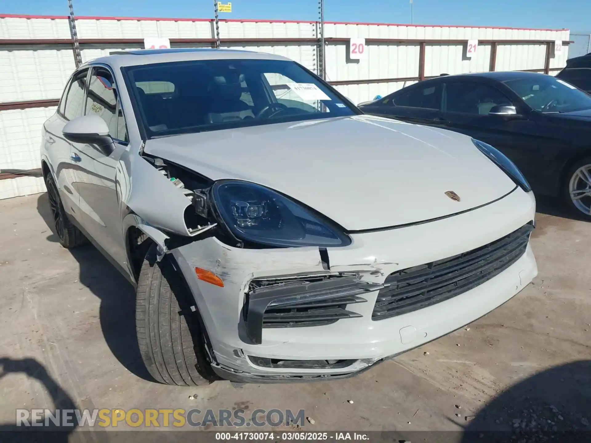 1 Photograph of a damaged car WP1AA2AY1LDA07276 PORSCHE CAYENNE 2020