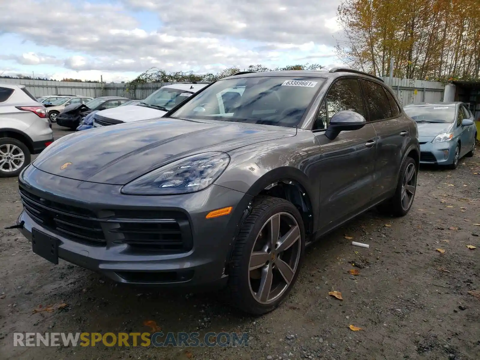 2 Photograph of a damaged car WP1AA2AY3LDA03942 PORSCHE CAYENNE 2020