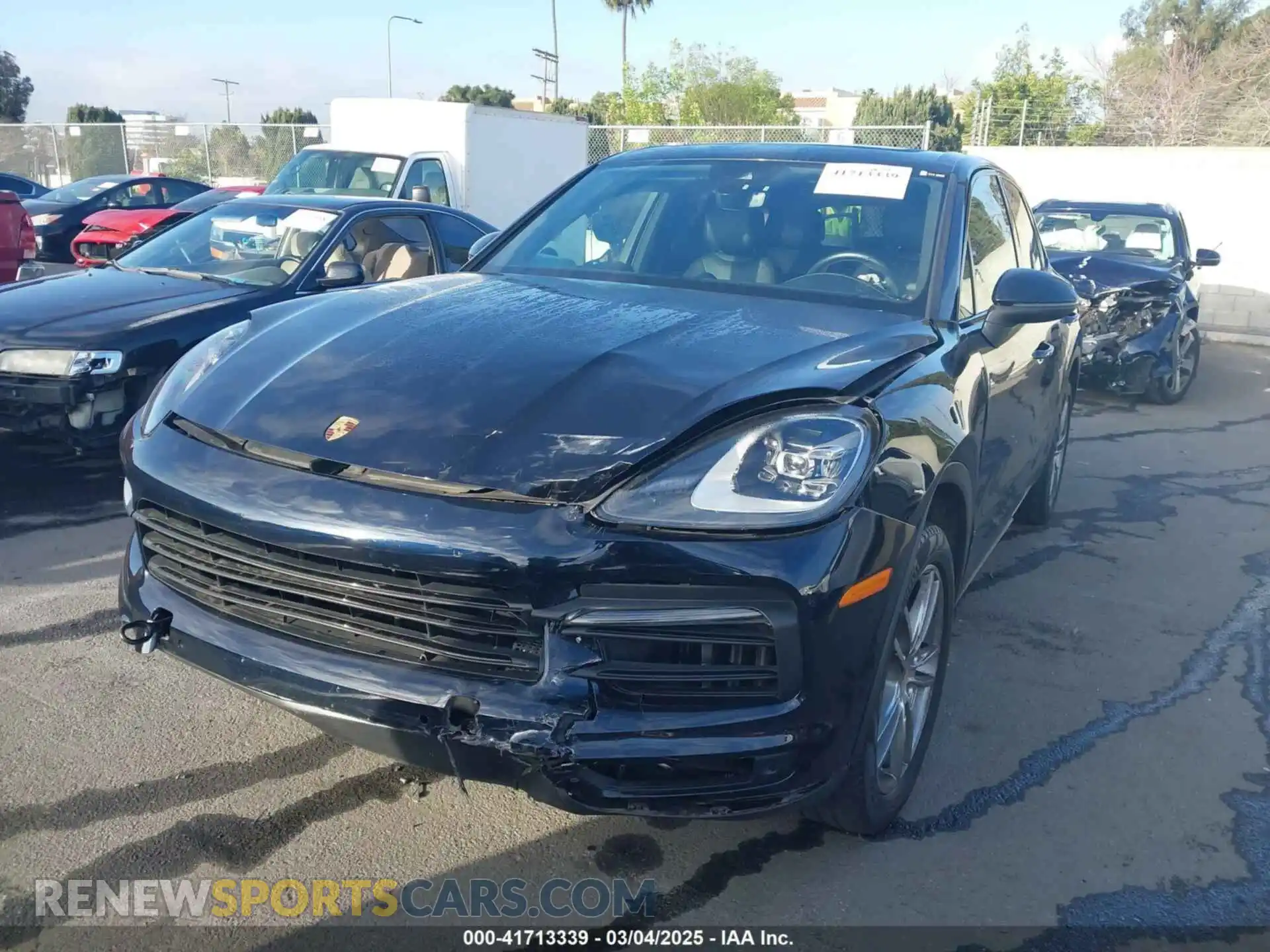 2 Photograph of a damaged car WP1AA2AY3LDA04136 PORSCHE CAYENNE 2020