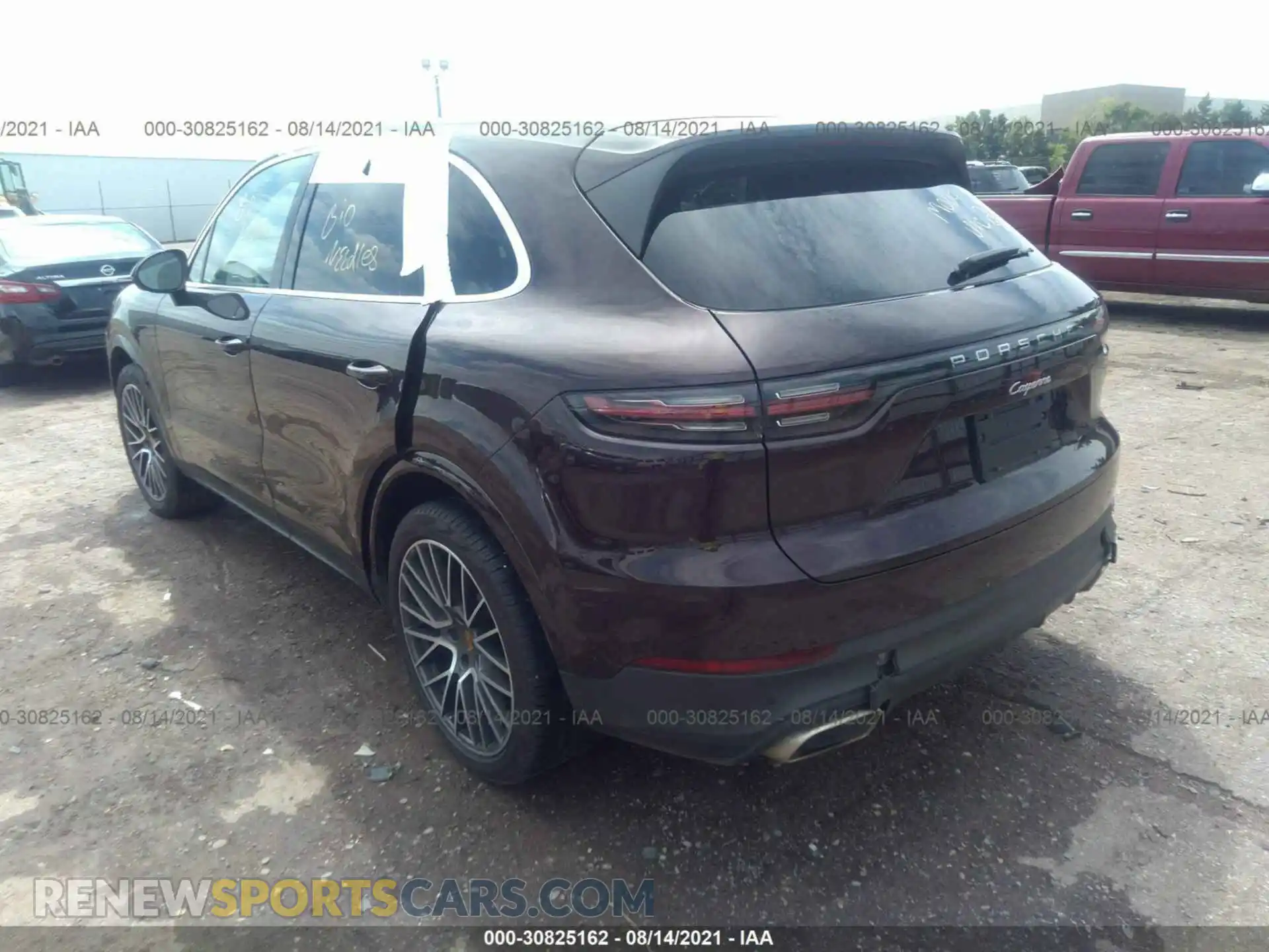 3 Photograph of a damaged car WP1AA2AY6LDA08388 PORSCHE CAYENNE 2020