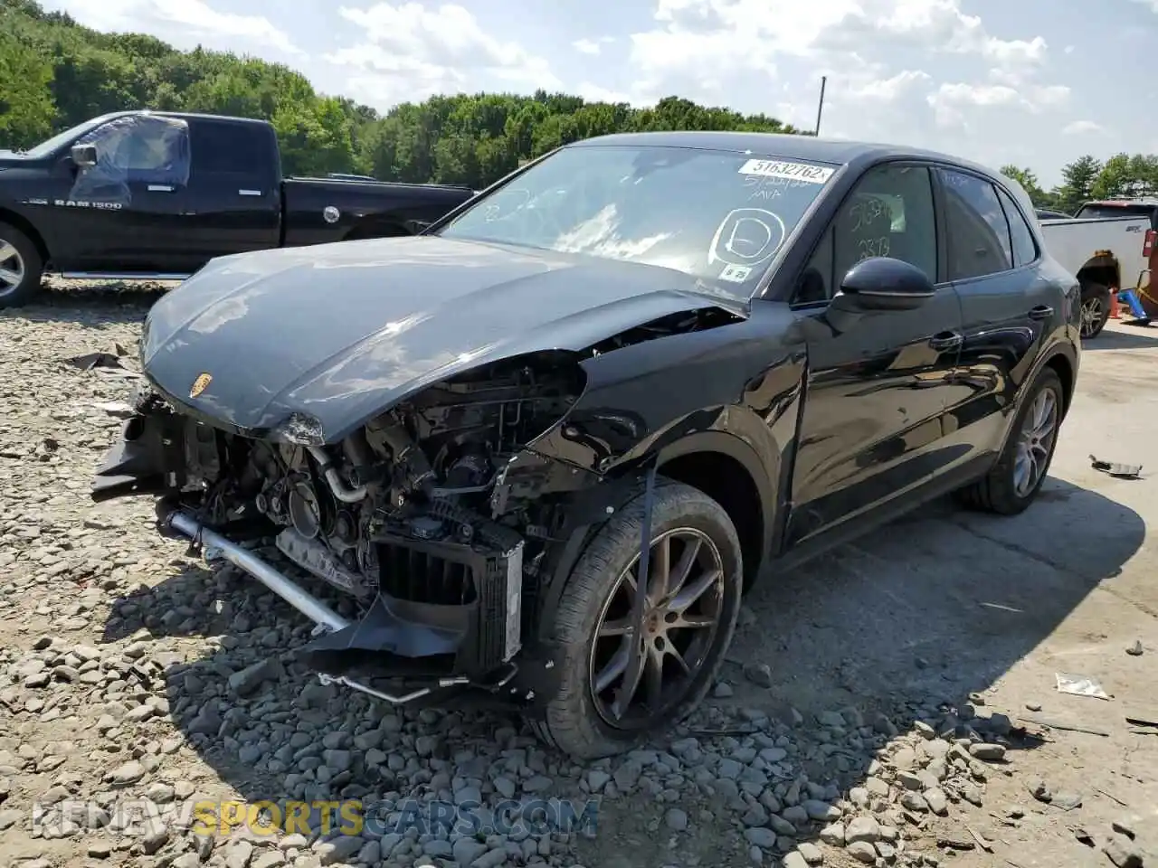 2 Photograph of a damaged car WP1AA2AY9LDA09258 PORSCHE CAYENNE 2020