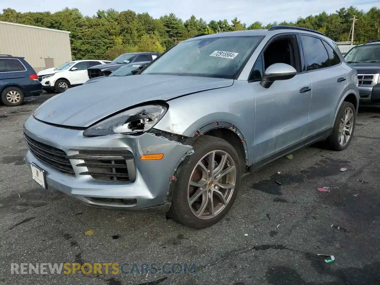1 Photograph of a damaged car WP1AA2AYXLDA09124 PORSCHE CAYENNE 2020