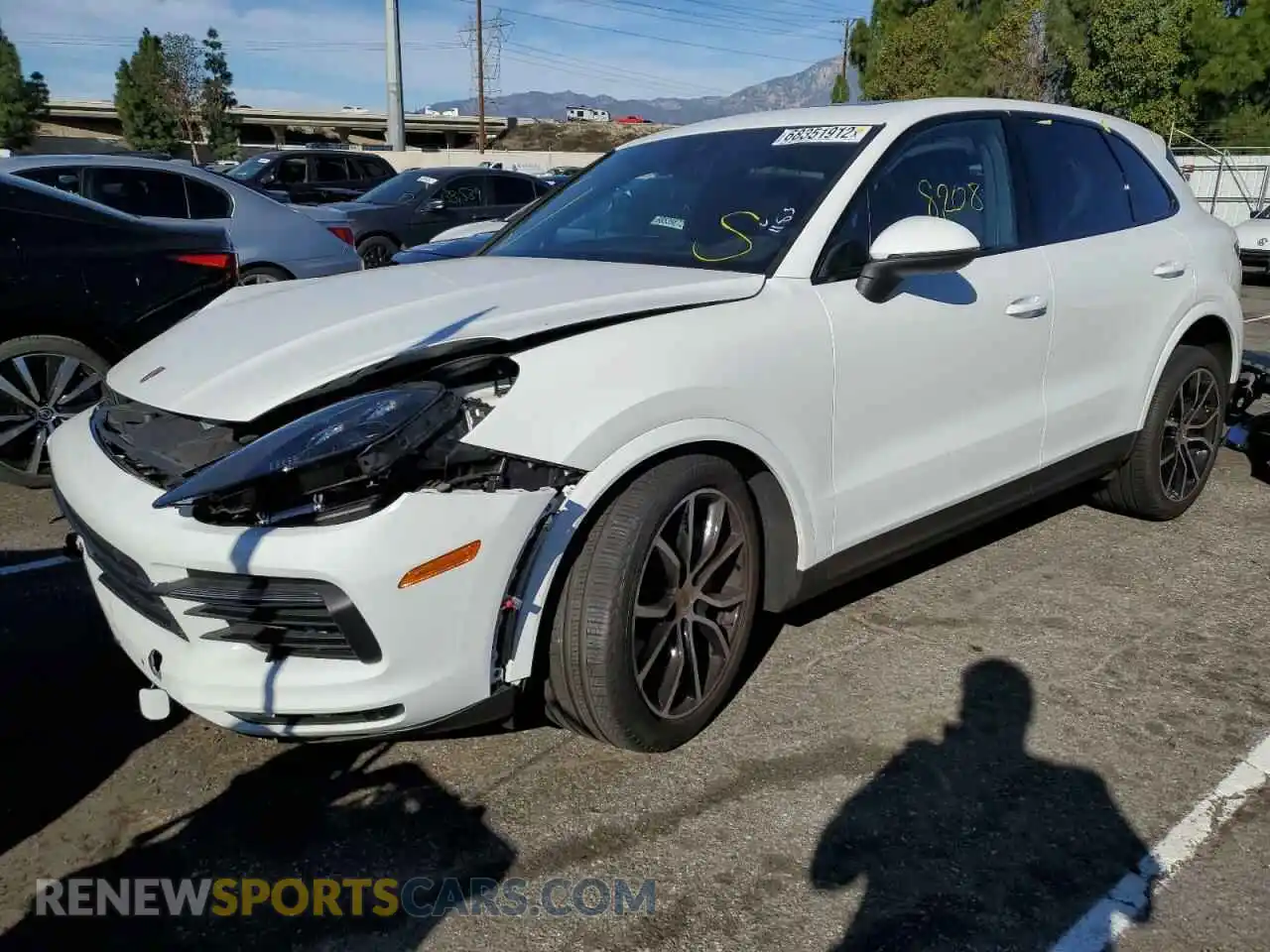 1 Photograph of a damaged car WP1AB2AY2LDA28067 PORSCHE CAYENNE 2020