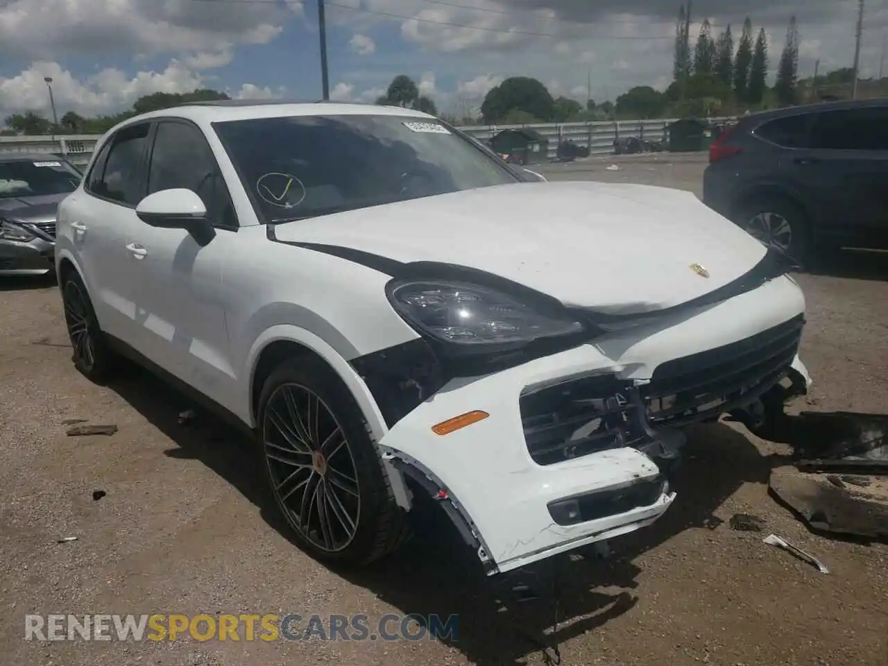 1 Photograph of a damaged car WP1AB2AY4LDA29012 PORSCHE CAYENNE 2020