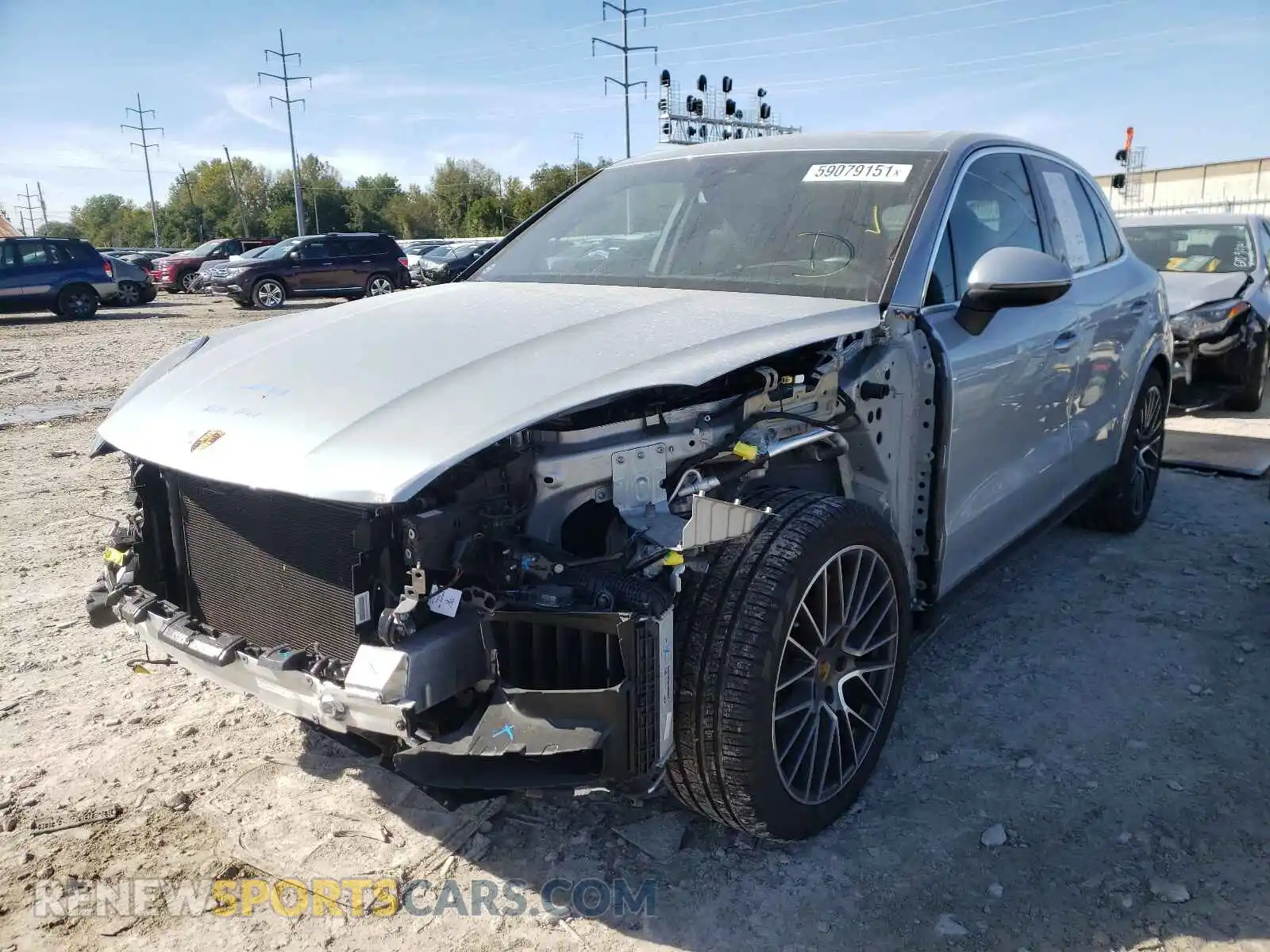 2 Photograph of a damaged car WP1AB2AY6LDA28816 PORSCHE CAYENNE 2020