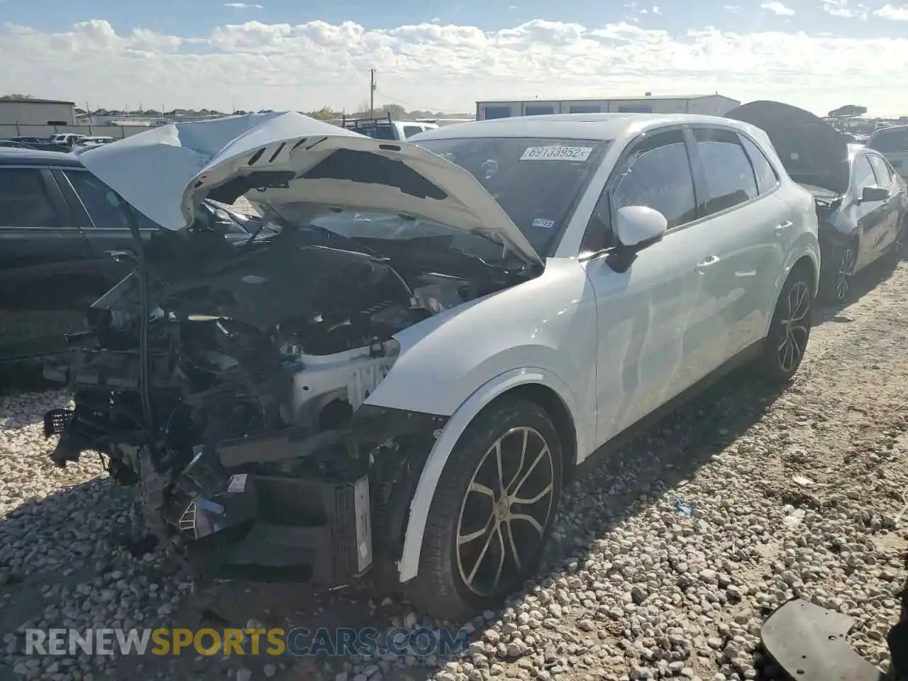 1 Photograph of a damaged car WP1AB2AY9LDA27336 PORSCHE CAYENNE 2020
