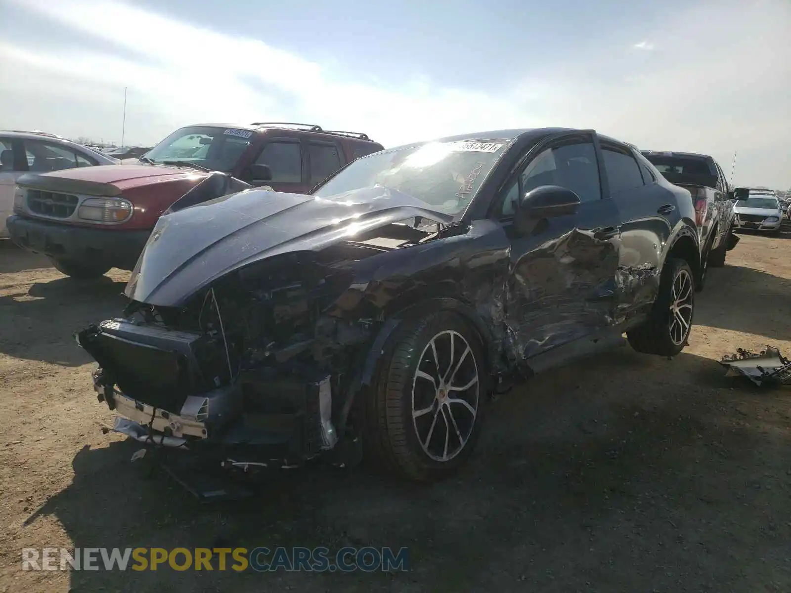 2 Фотография поврежденного автомобиля WP1BA2AYXLDA46856 PORSCHE CAYENNE 2020