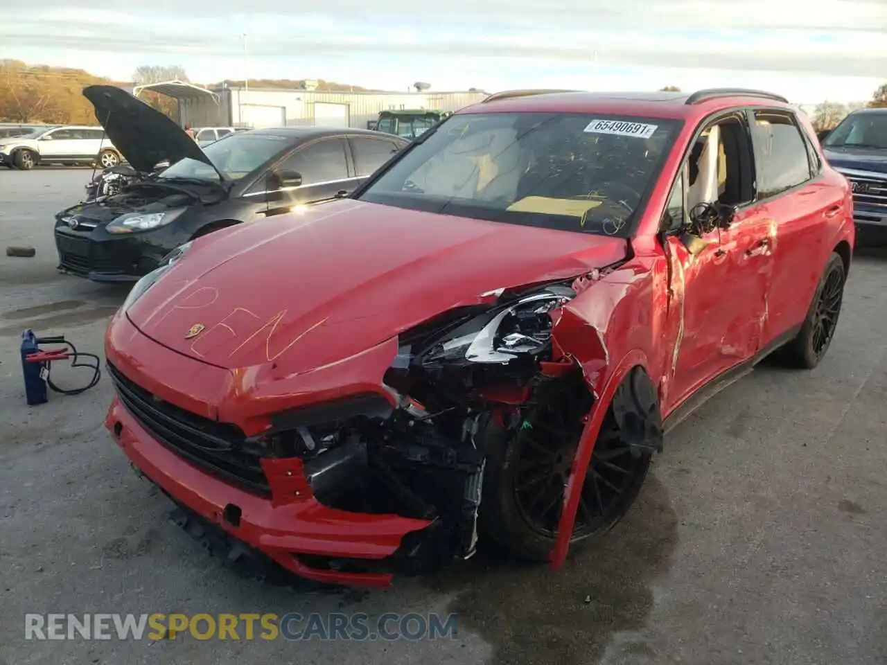 2 Photograph of a damaged car WP1AA2AYXMDA03115 PORSCHE CAYENNE 2021
