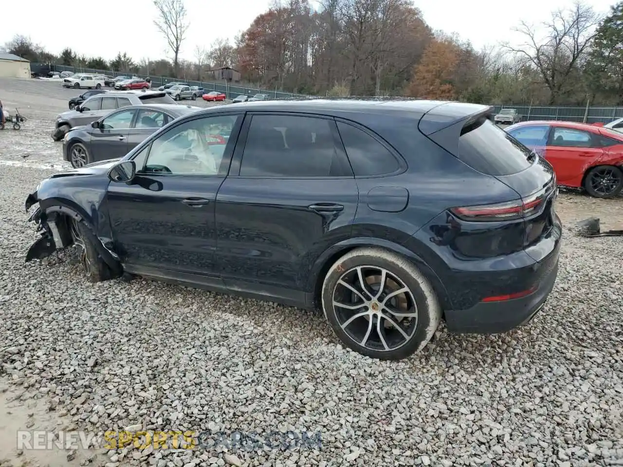2 Photograph of a damaged car WP1AE2AY2MDA24237 PORSCHE CAYENNE 2021