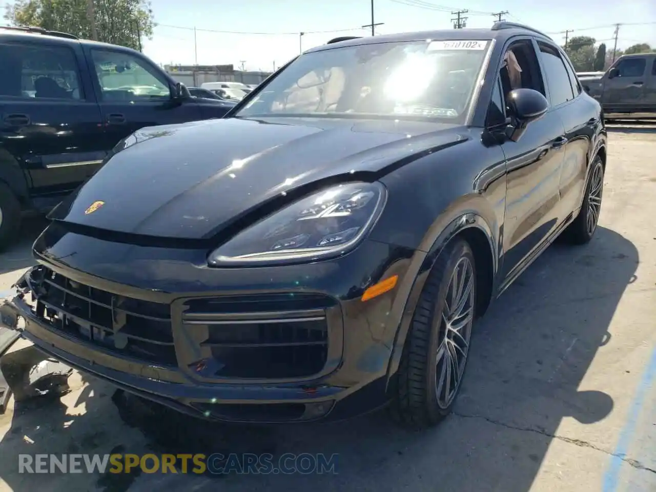 2 Photograph of a damaged car WP1AF2AY3MDA36698 PORSCHE CAYENNE 2021