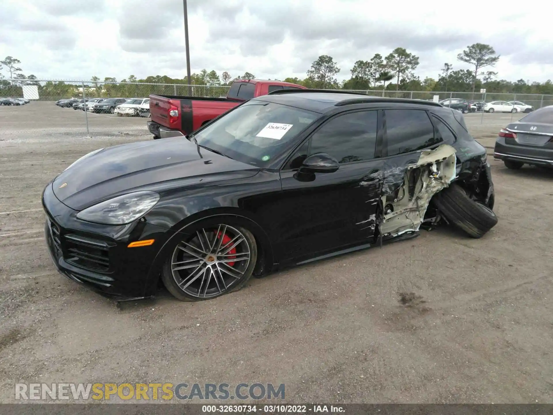 2 Photograph of a damaged car WP1AG2AY3MDA33233 PORSCHE CAYENNE 2021