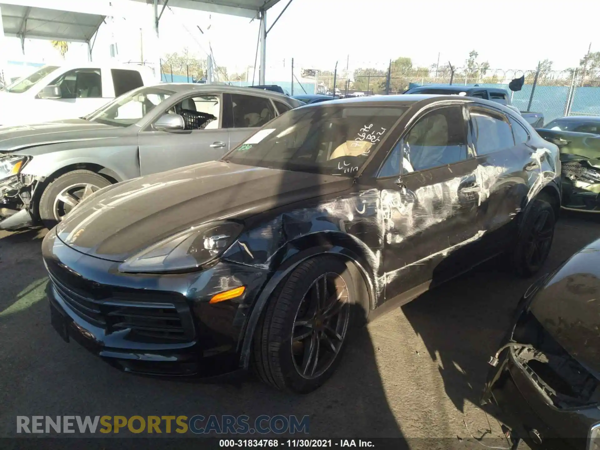 2 Photograph of a damaged car WP1BA2AY0MDA42316 PORSCHE CAYENNE 2021