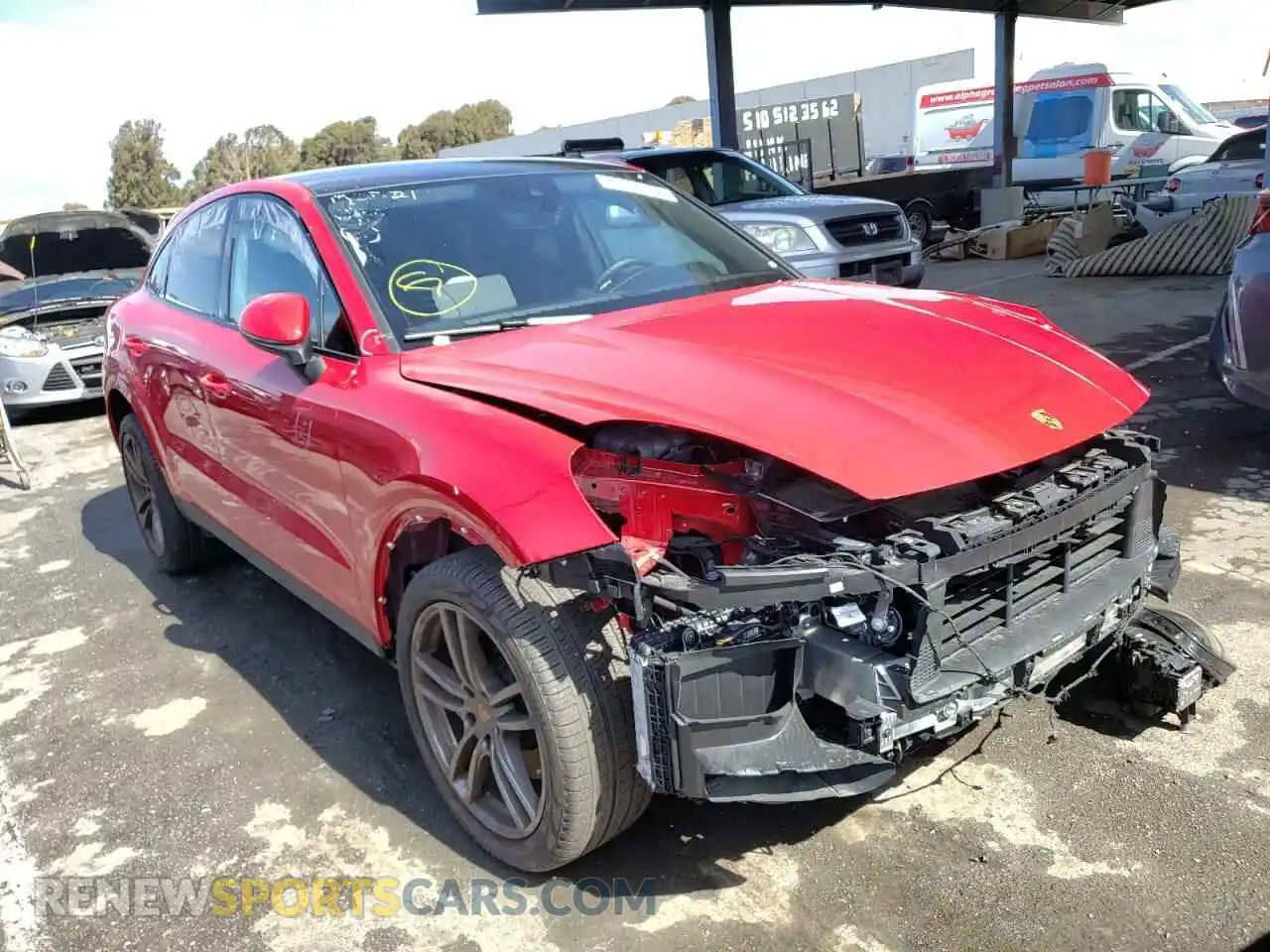1 Photograph of a damaged car WP1BA2AY6MDA42594 PORSCHE CAYENNE 2021