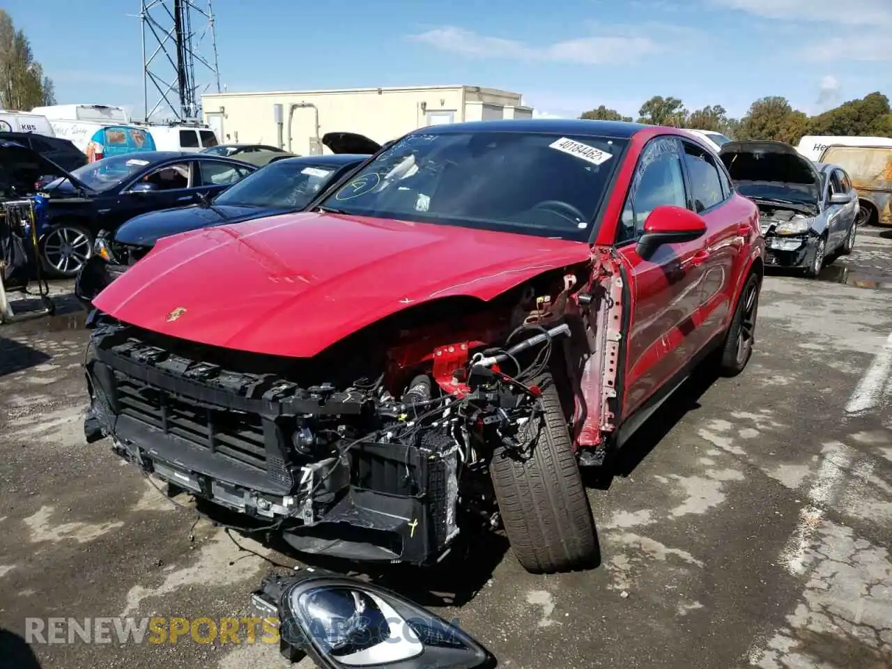 2 Photograph of a damaged car WP1BA2AY6MDA42594 PORSCHE CAYENNE 2021