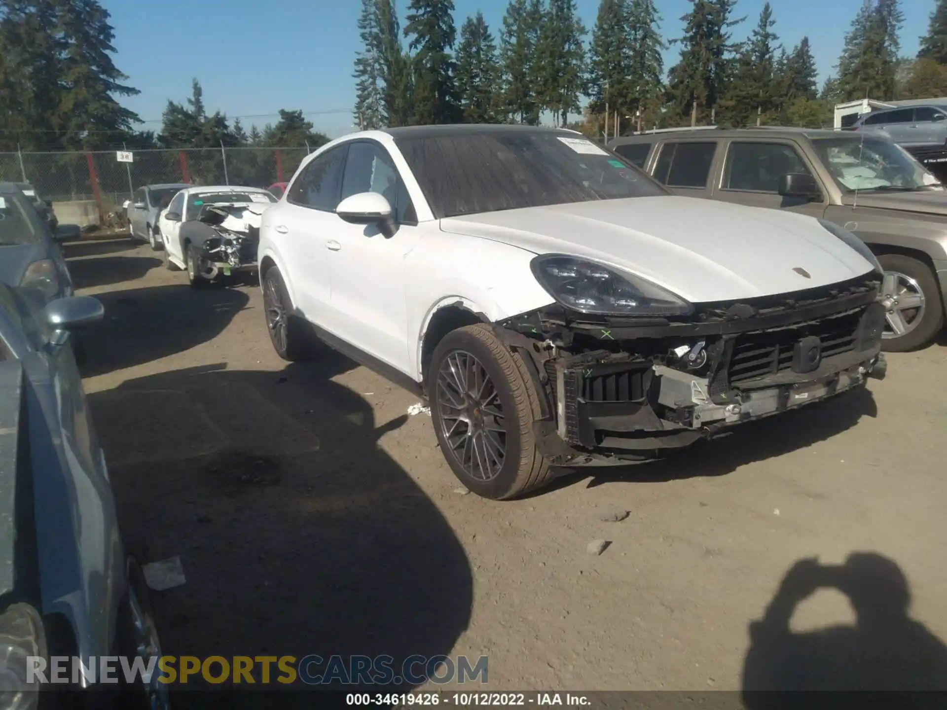 1 Photograph of a damaged car WP1BA2AYXMDA41335 PORSCHE CAYENNE 2021