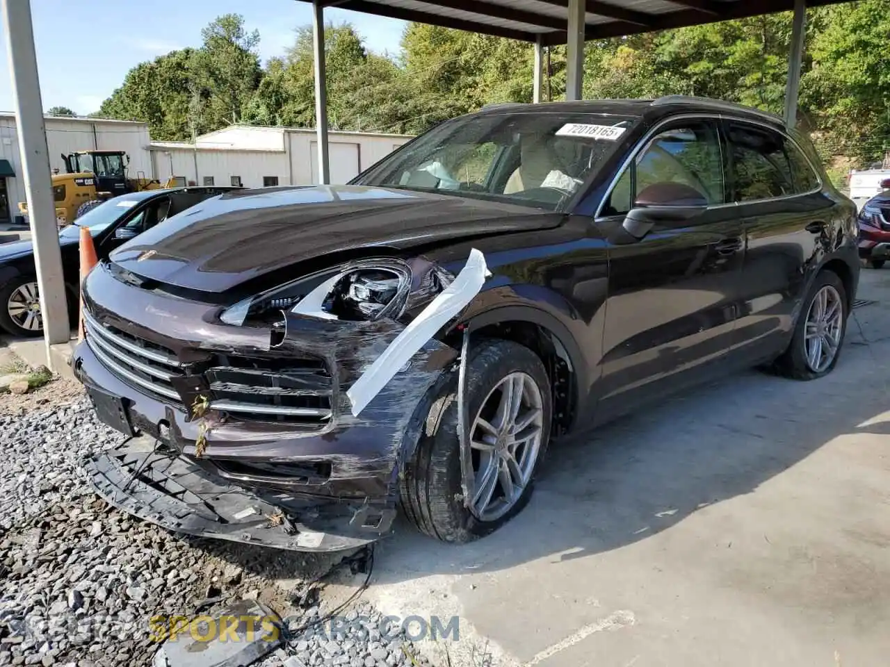 1 Photograph of a damaged car WP1AA2AY5NDA02049 PORSCHE CAYENNE 2022