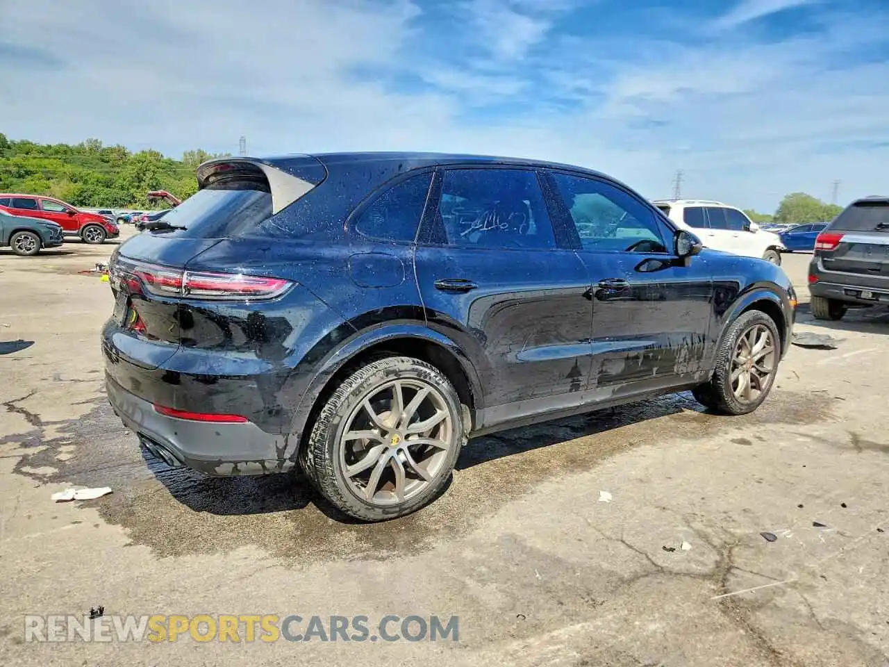 3 fotografías del automóvil dañado WP1AA2AY9PDA10626 PORSCHE CAYENNE 2023