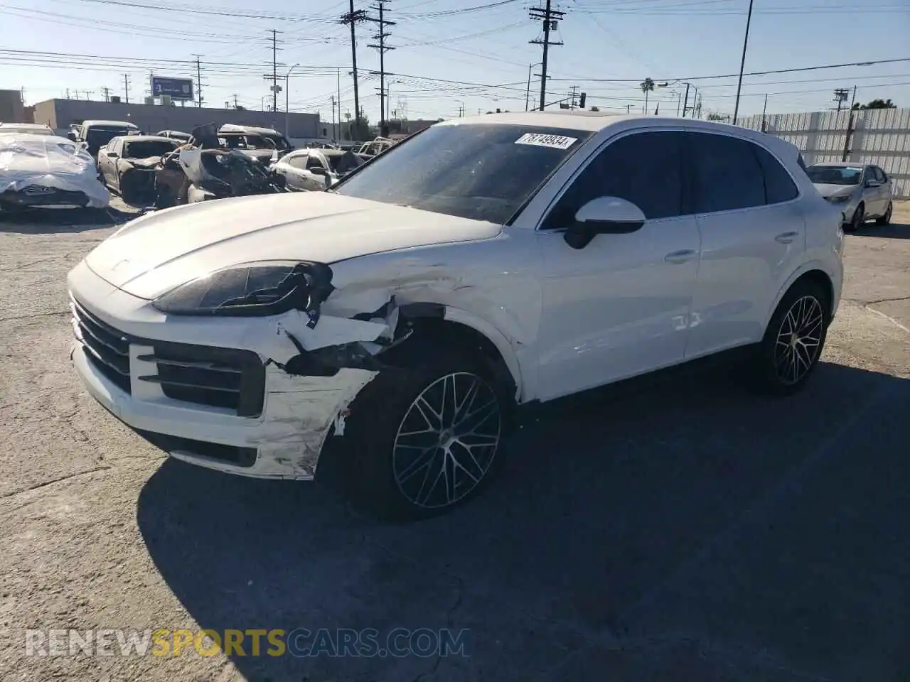 1 Photograph of a damaged car WP1AA2AY1RDA04578 PORSCHE CAYENNE 2024