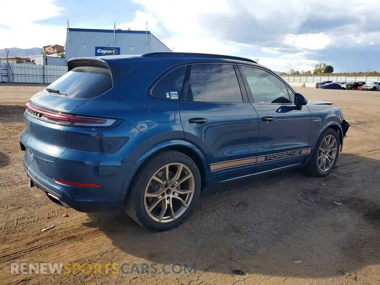 3 fotografías del automóvil dañado WP1AE2AY8RDA29353 PORSCHE CAYENNE 2024