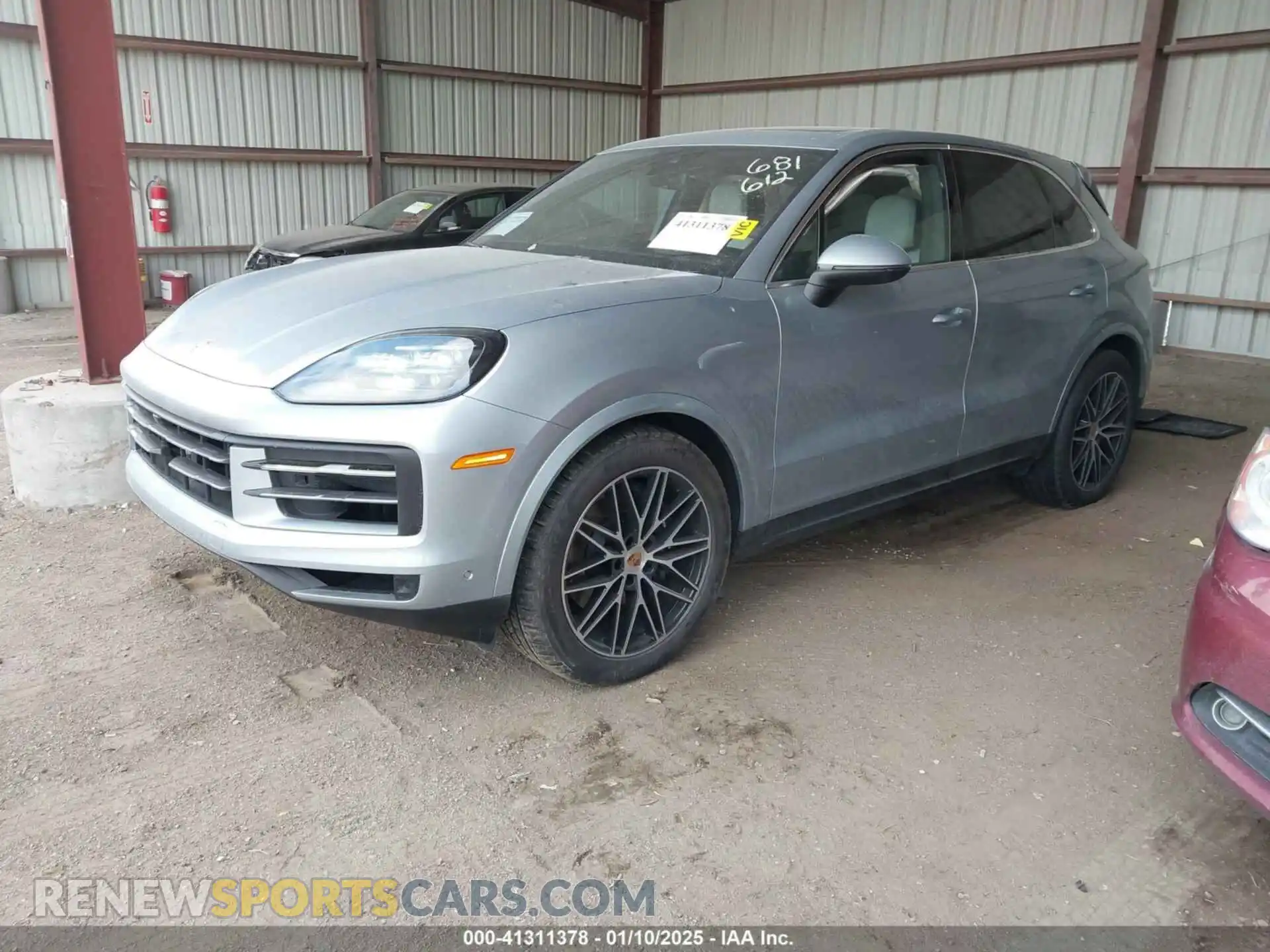 2 Photograph of a damaged car WP1AA2AYXSDA01362 PORSCHE CAYENNE 2025