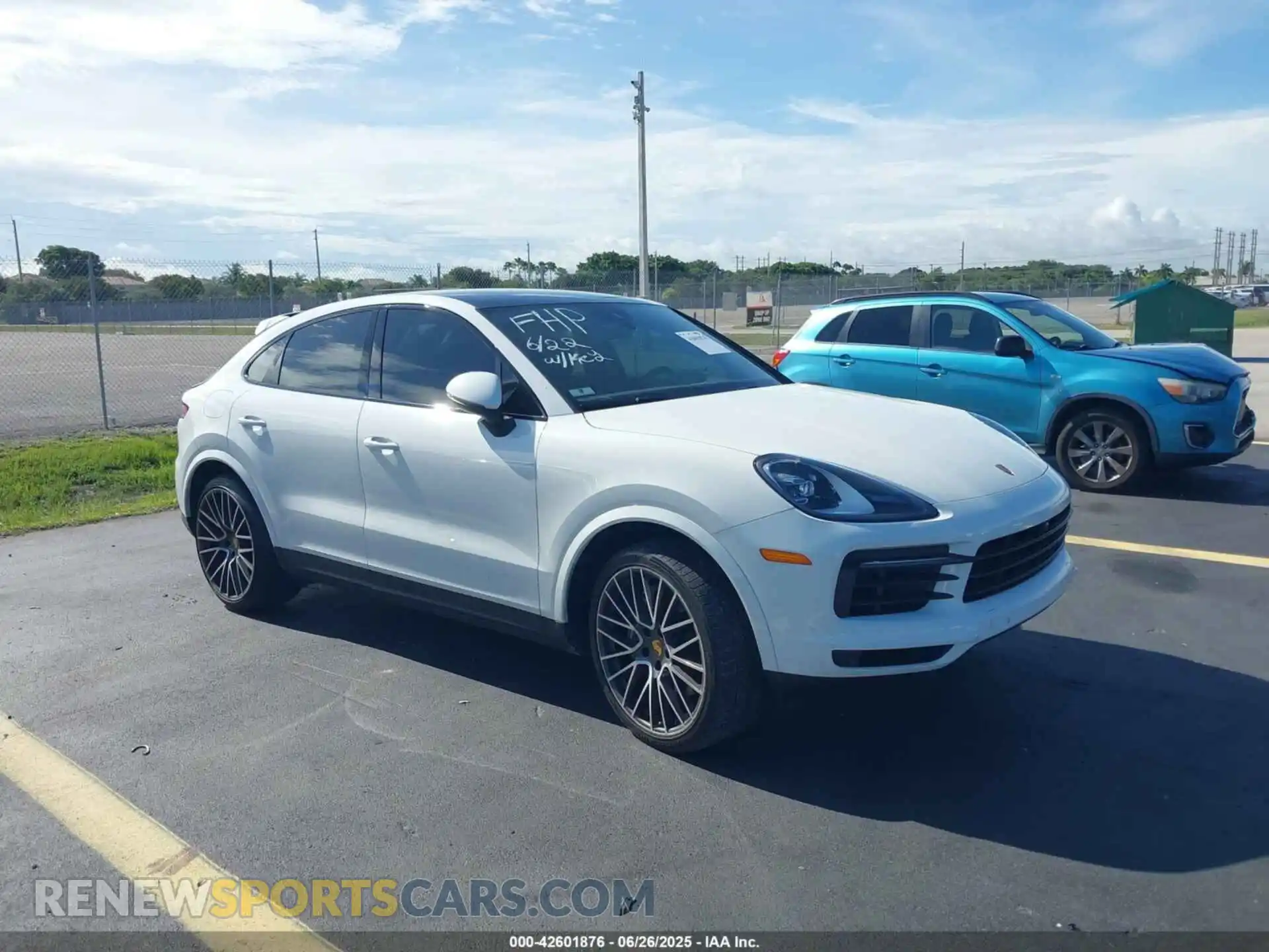 1 Photograph of a damaged car WP1BA2AY8MDA40944 PORSCHE CAYENNE COUPE 2021