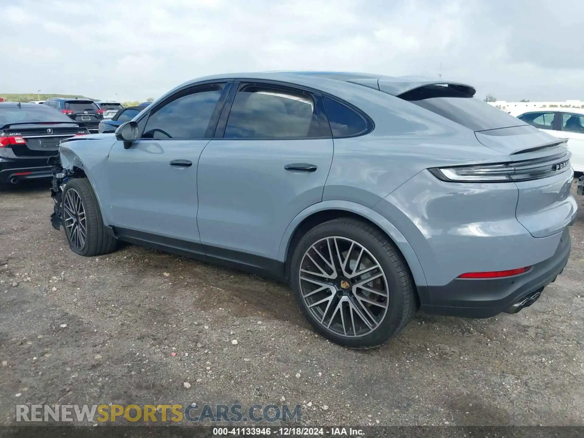 3 fotografías del automóvil dañado WP1BA2AY2RDA51820 PORSCHE CAYENNE COUPE 2024