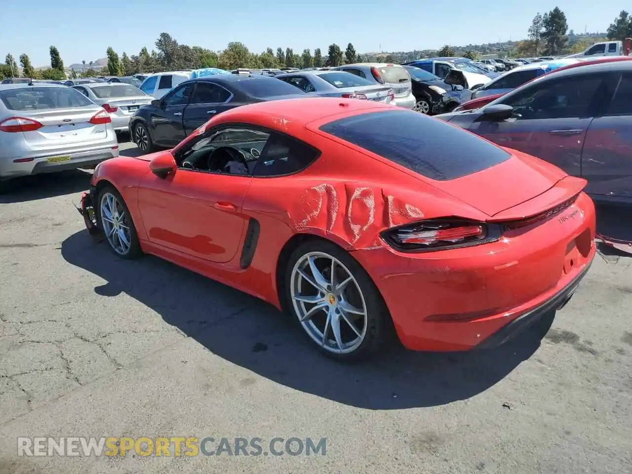 2 Photograph of a damaged car WP0AA2A83KS260398 PORSCHE CAYMAN 2019