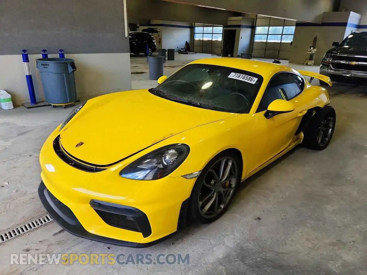 1 fotografías del automóvil dañado WP0AC2A8XMS289300 PORSCHE CAYMAN 2021